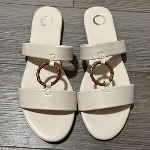 Beige sandals